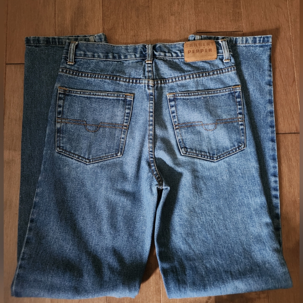 Stylish Blue Straight Jeans - Picture 4 of 9